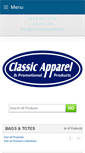 Mobile Screenshot of classic-apparel.com